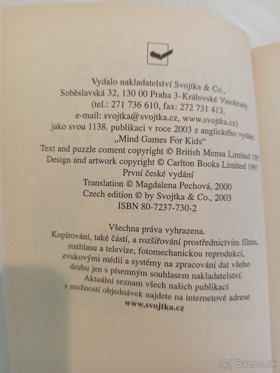 predám knihu IQ tréning pre deti - 3