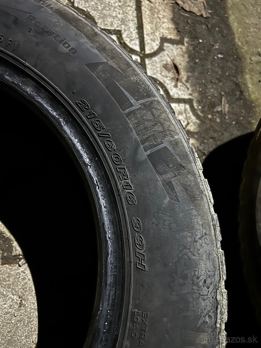 Predám zimné pneumatiky 215/60 r16 - 3