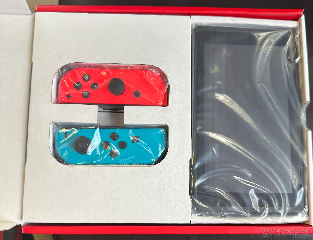 Nintendo Neon Red & Blue Joy-Con nerozbalená - 3
