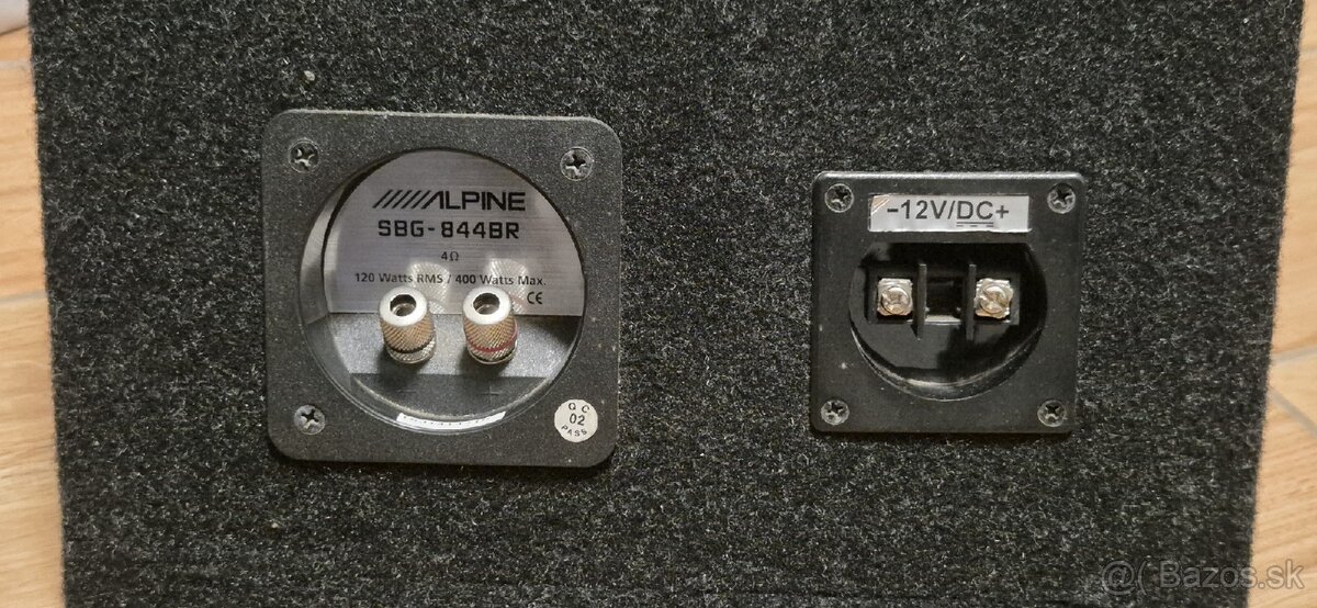 Subwoofer Alpine SBG-844BR 8" modré podsvietenie - 3