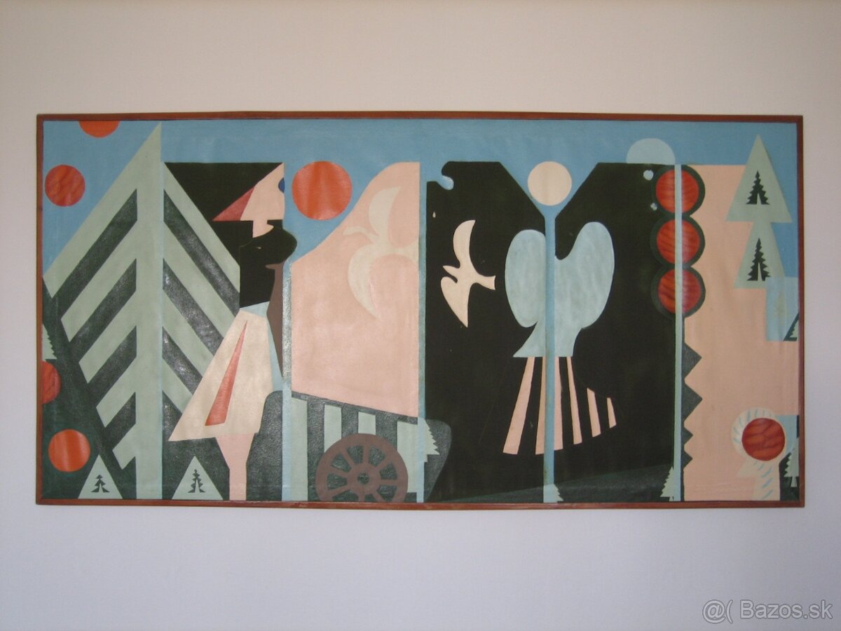 obraz ála Picasso, XXL velký. - 3