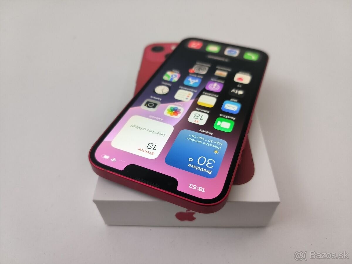 apple iphone 13 mini 128gb Red / Batéria 100% - 3