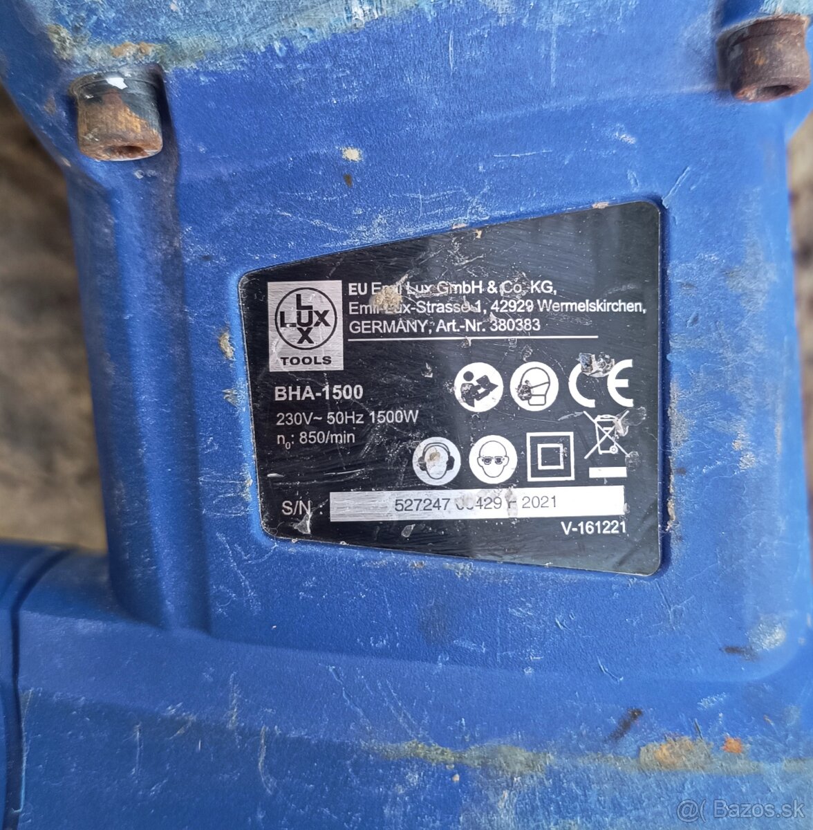 LuxTools BHA 1500 vŕtacie kladivo - 3