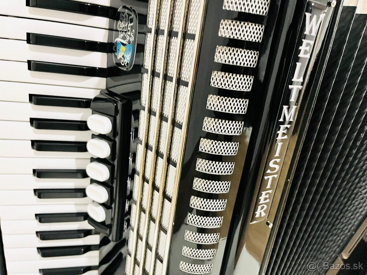 Predám akordeón Weltmeister ACHAT 72 basový s krásnym zvukom - 3