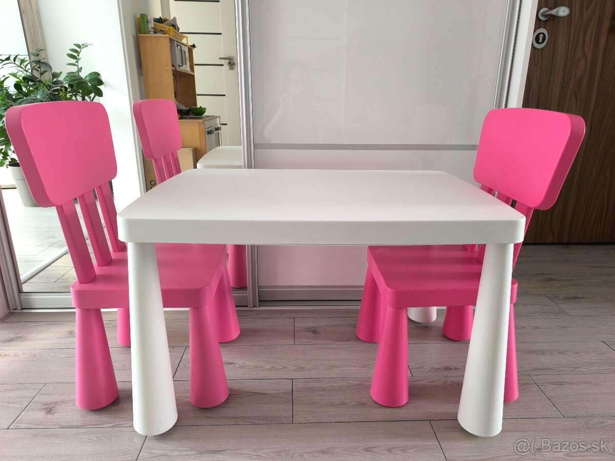 Detský stôl a 2 stoličky IKEA - 3