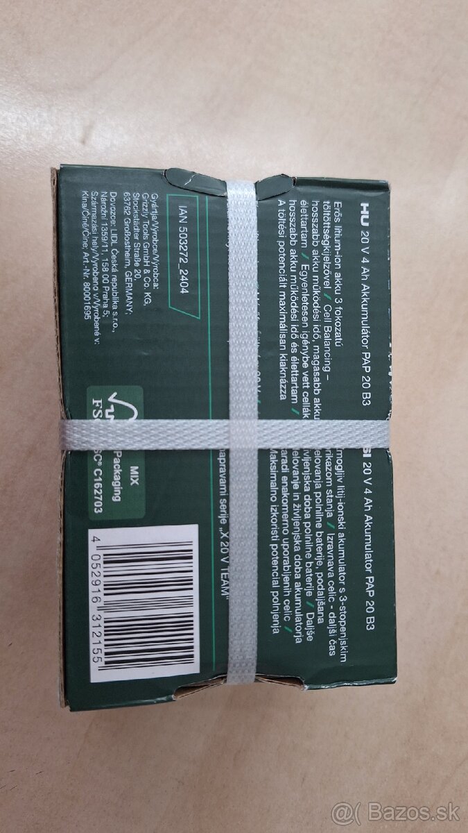 Batéria Parkside 4Ah - 3