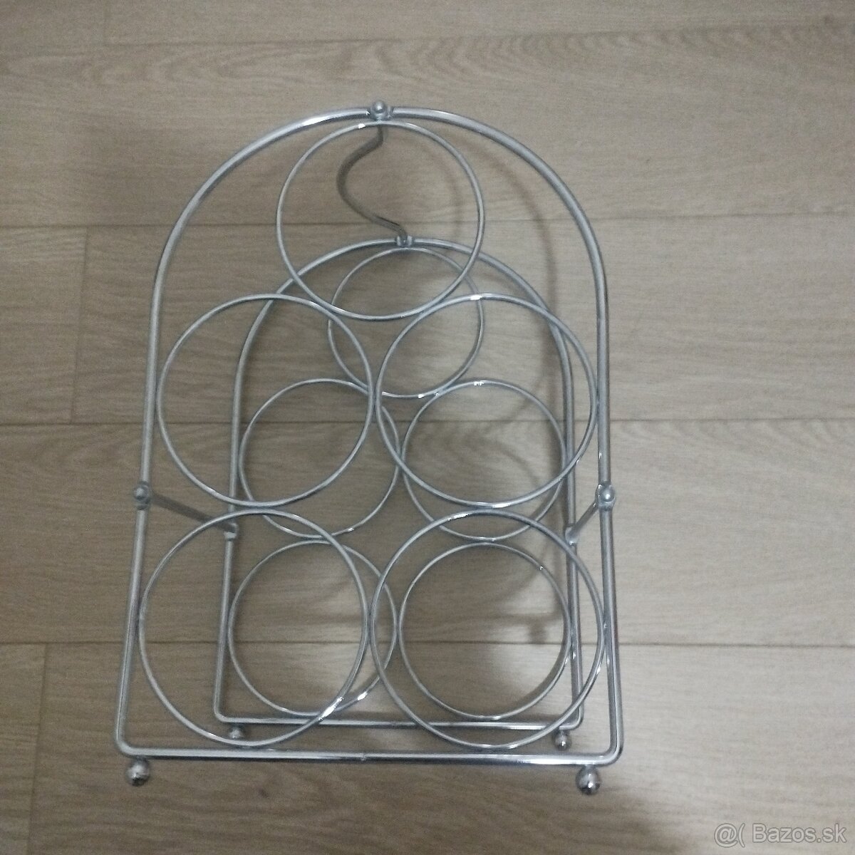 Stojan na 5 fliaš - na víno/alkohol (nepoužívané/nový) - 3