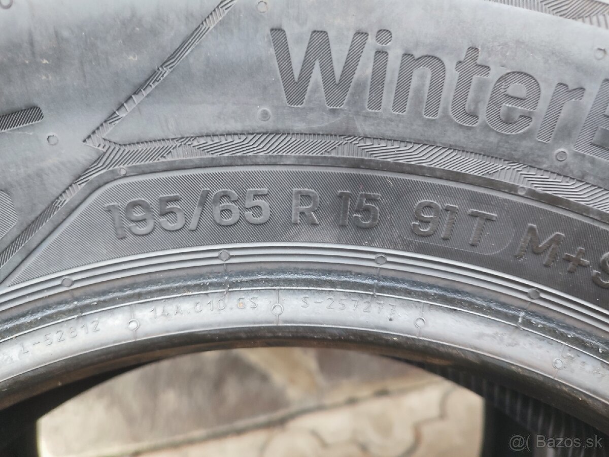 Predám zimne gumy 195/65 r15 - 3