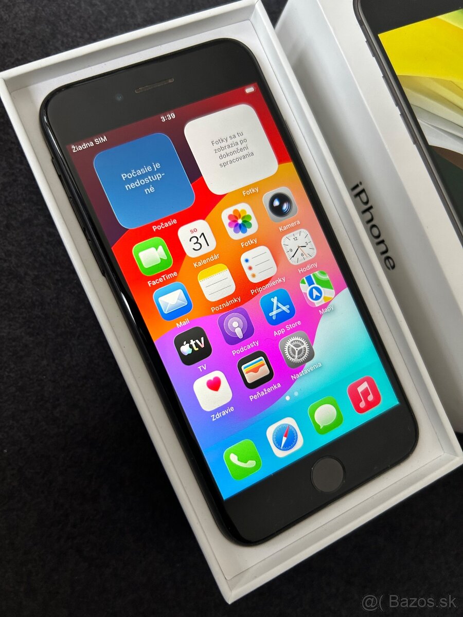 iPhone SE 2020 64GB black - 100% batéria - 3