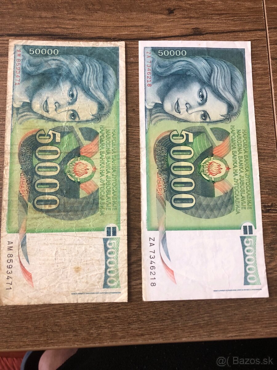 Bankovky JUHOSLAVIA 5 - 3