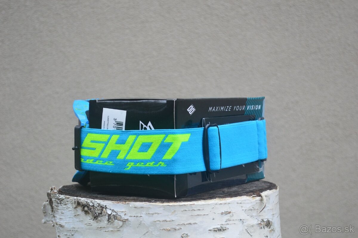 Predám mx sx okuliare SHOT modré žlté zrk.sklo - 3