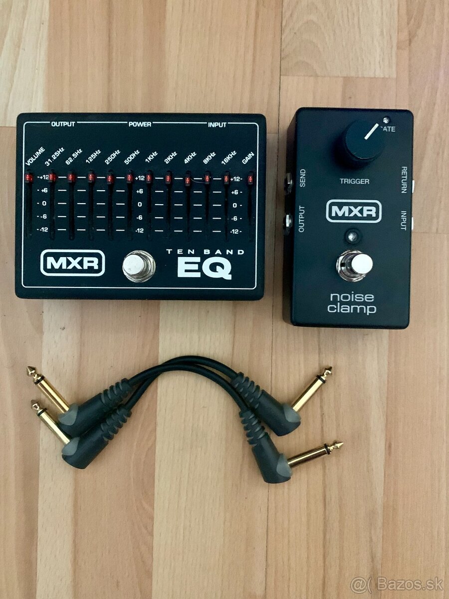 MXR 10 BAND EQ + MXR NOISE CLAMP + 2x PATCH KÁBLE | TOP STAV - 3