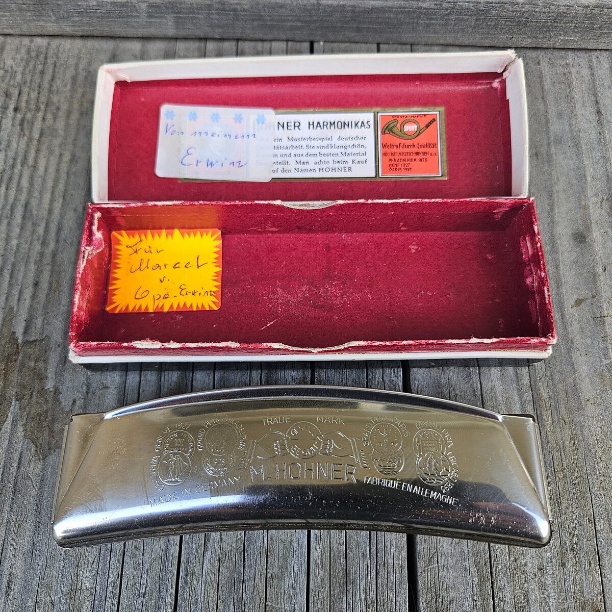 Predám dve vintage ústne harmoniky M.Hohner a Blessing - 3