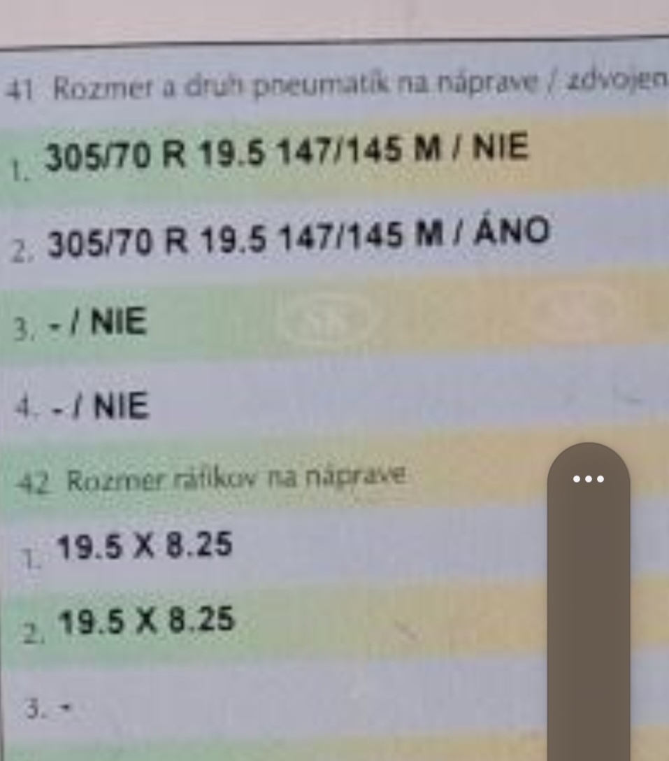 Kupim pneu 305 70 19,5 - 3