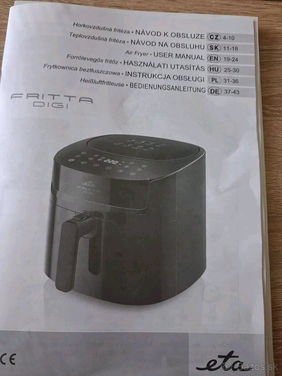 Teplovzdušná Fritéza ETA - 3