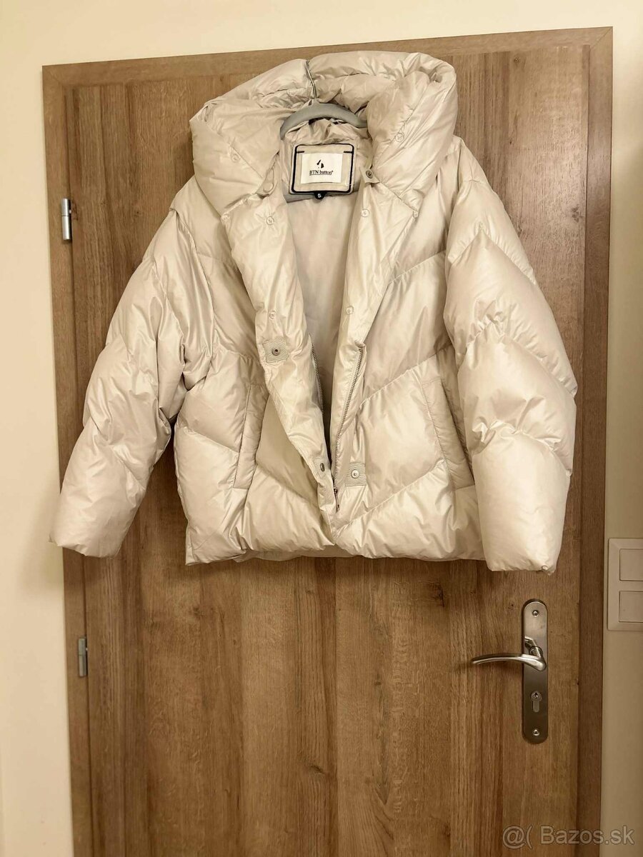 Bunda páperová s kožušinou - 3