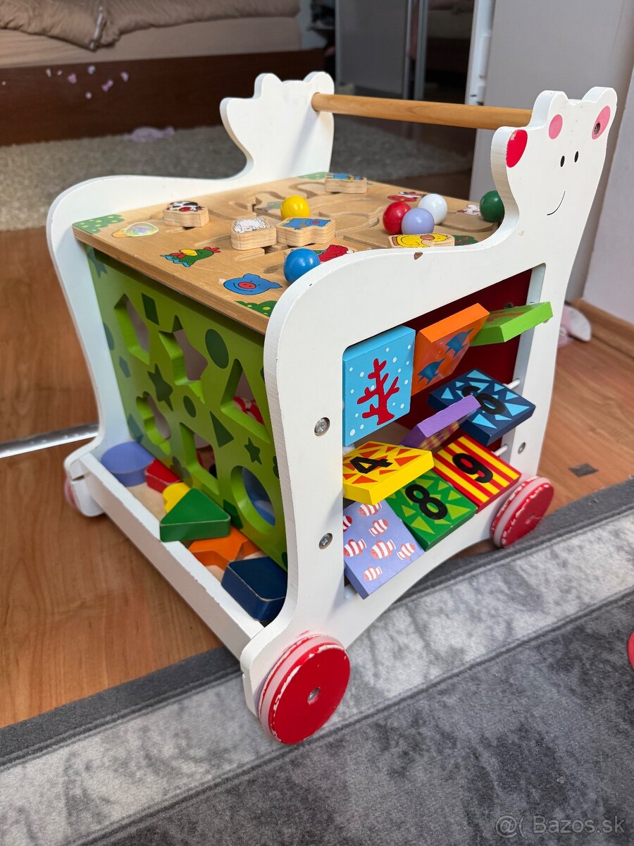 Detské drevené Chodítko multifunkčné - 3