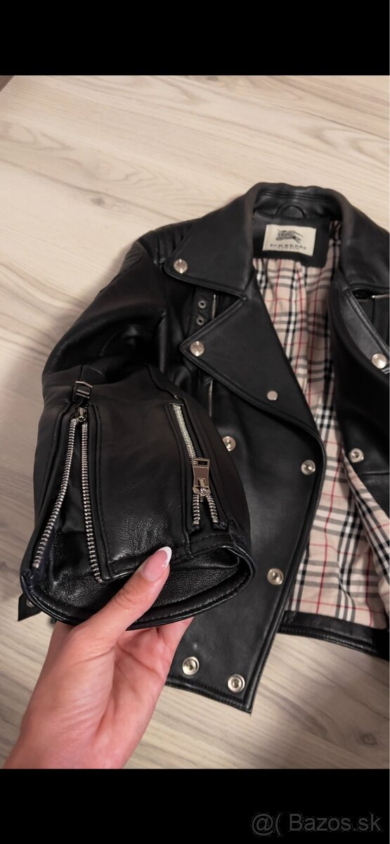 Burberry kožená bunda veľ.xs-S - 3