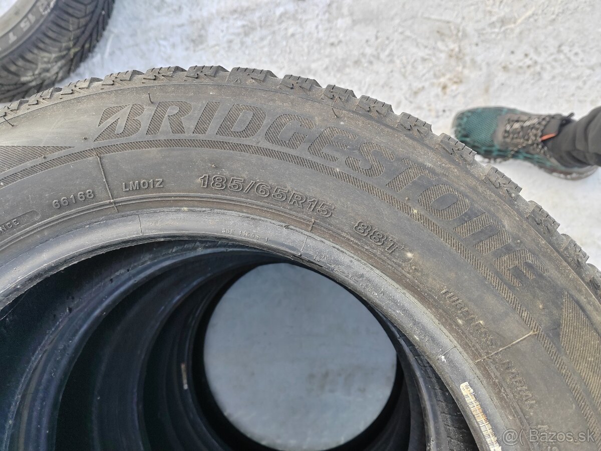 Zimné pneumatiky 185/65r15 4ks Bridgestone - 3