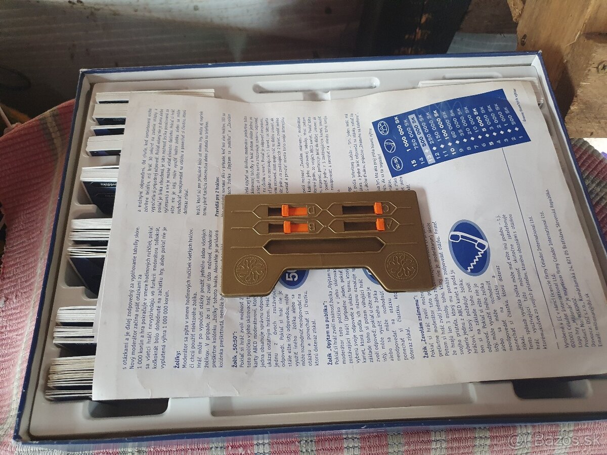 Milionár spoločenská hra 2001 - 3