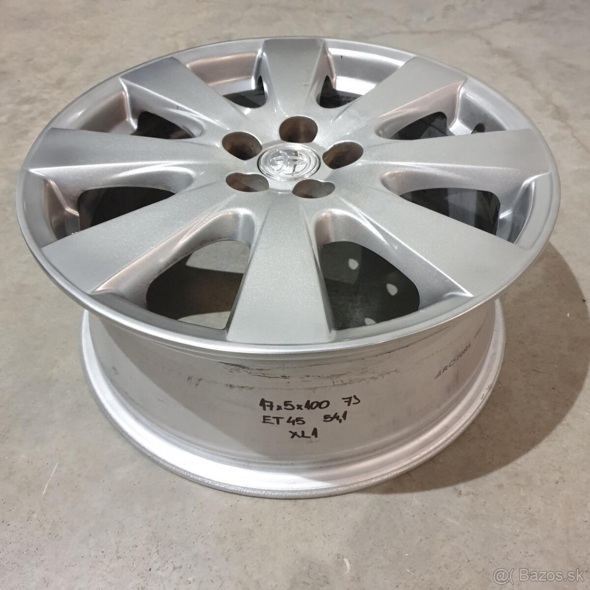 Hliníkové Toyota disky 5x100 R17 7J ET45 - 3