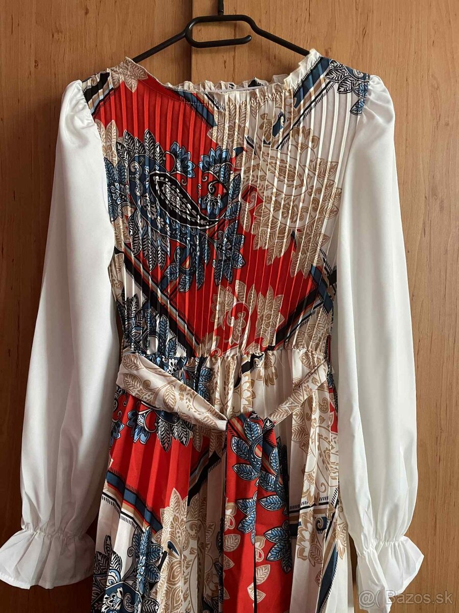 Dlhé plisované šaty - 3