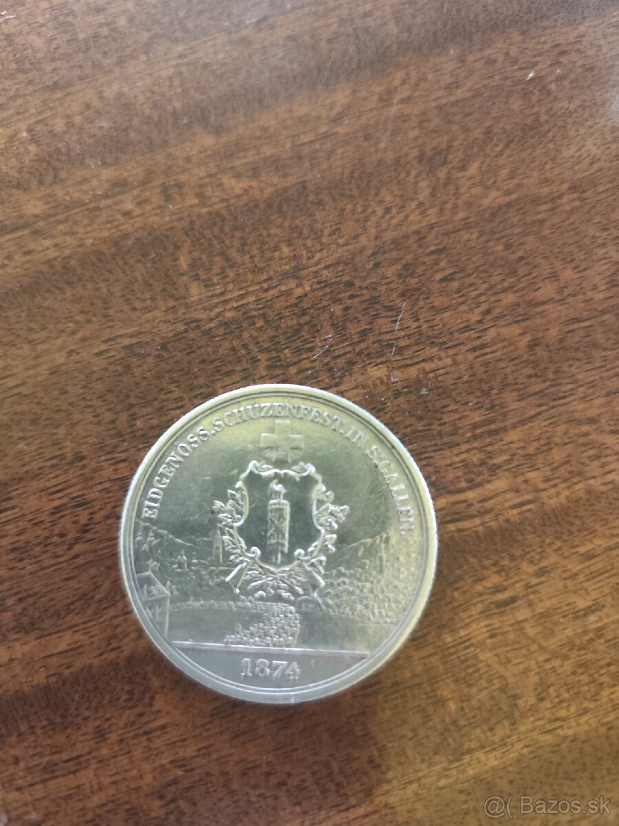 Strieborná minca 1874 - 3