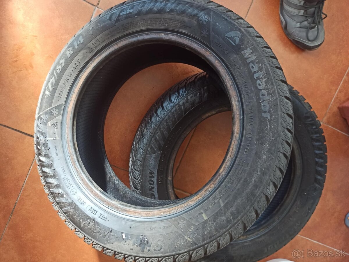 2 zimné gumy 175 65 14 - 3