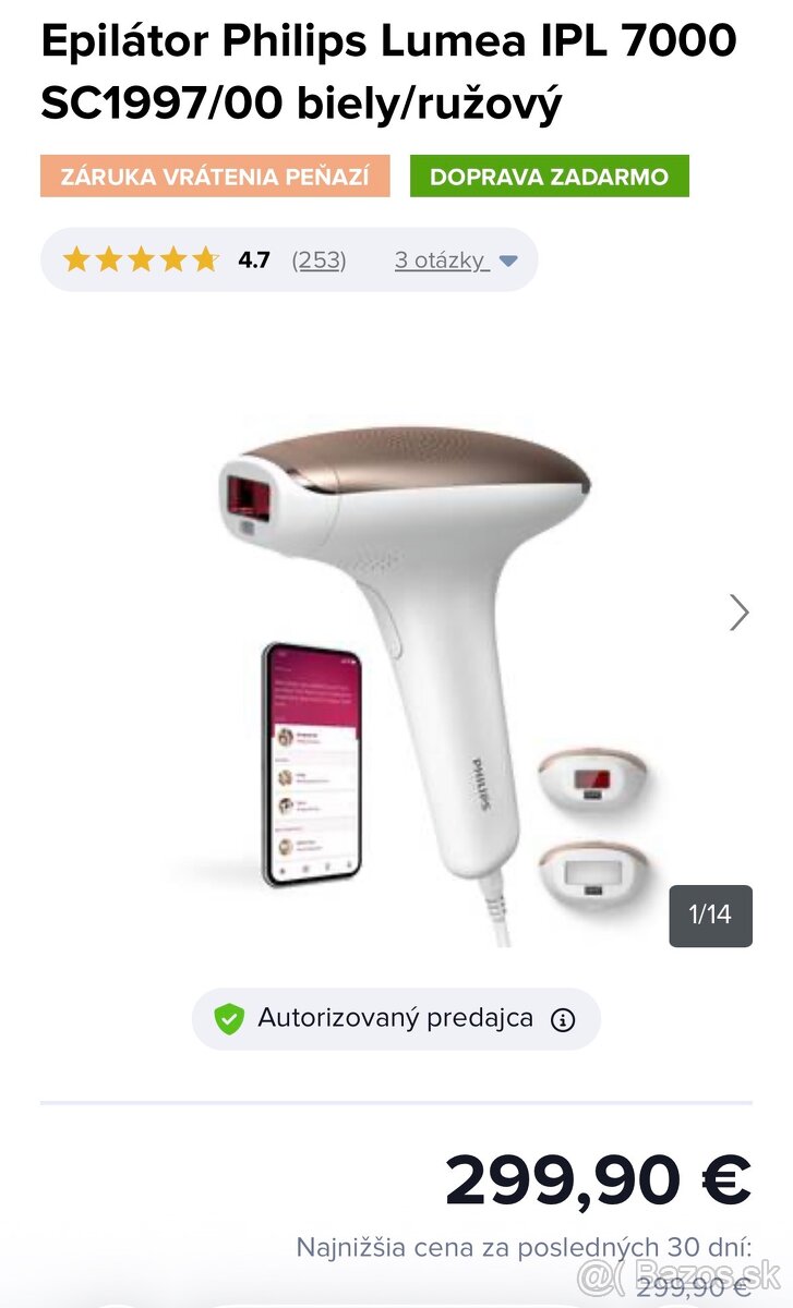 Epilátor Philips Lumea IPL 7000 - 3