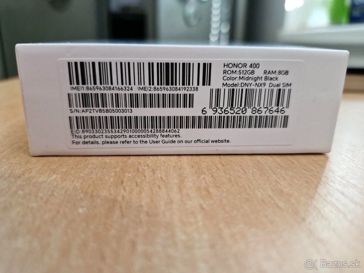 HONOR 400 8 GB/512 GB Midnight Black - 3