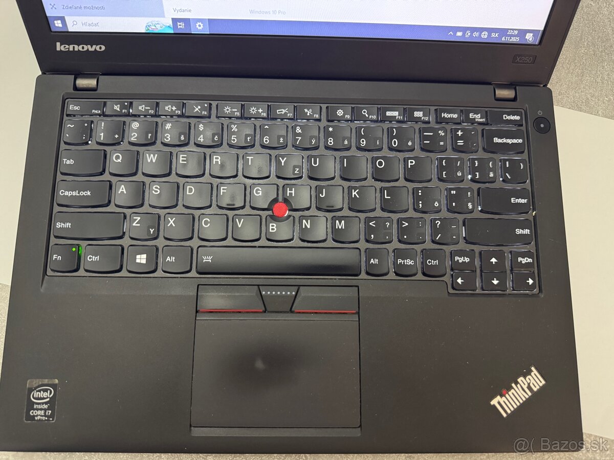 Lenovo ThinkPad X250 i7-5600 8GB – vhodný do dielne, servisu - 3