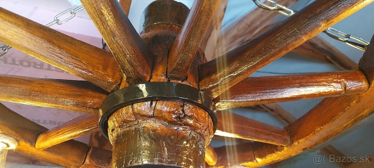 Luster z dreveneho kolesa - 3