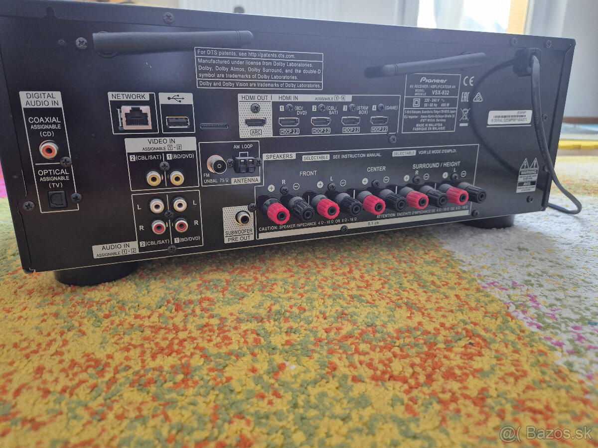 Predám AV receiver Pioneer VSX-832 - 3