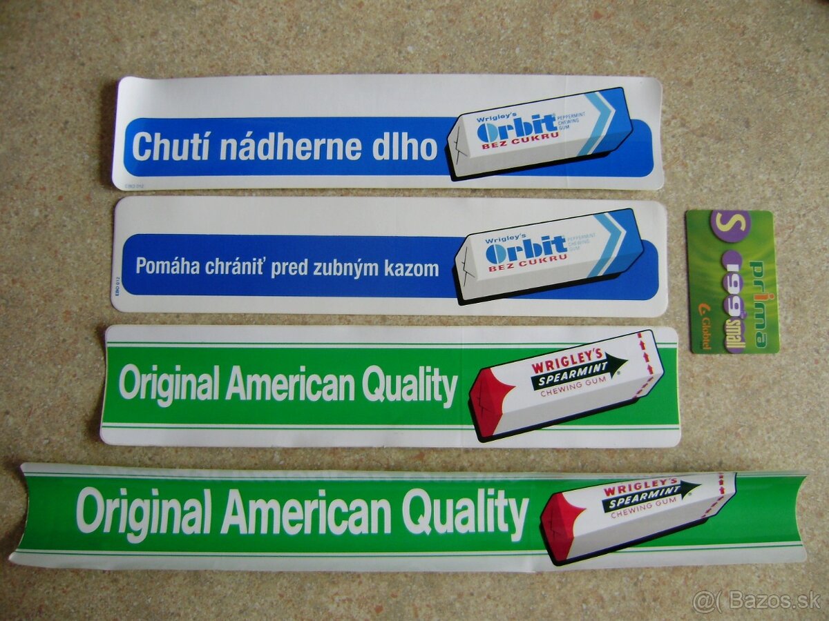 Predám, nálepky, žuvačky Wrigleys Spearmint, Orbit. - 3