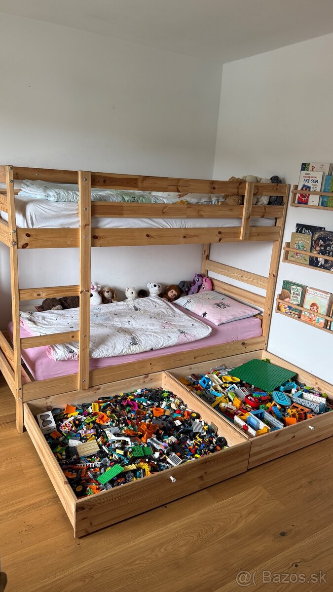 Poschodová posteľ v top stave s úložnými zásuvkami - 3
