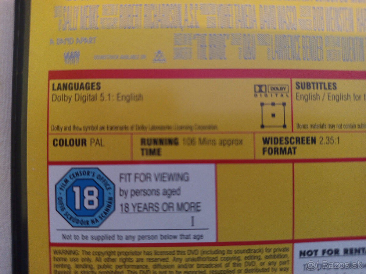 predám DVD Kill Bill 1 + 2 - 3