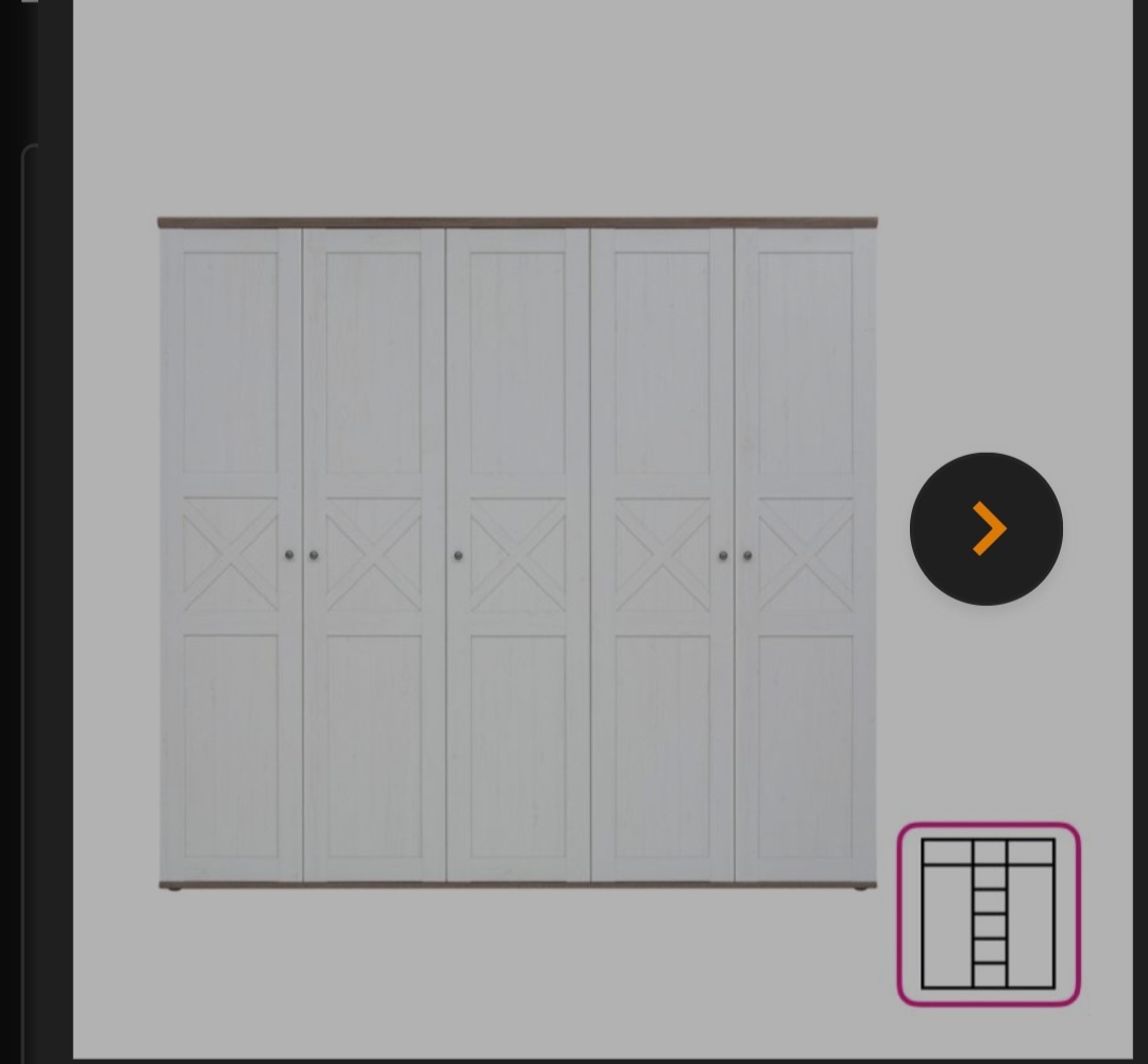 Šatníkova skriňa + komoda - 3