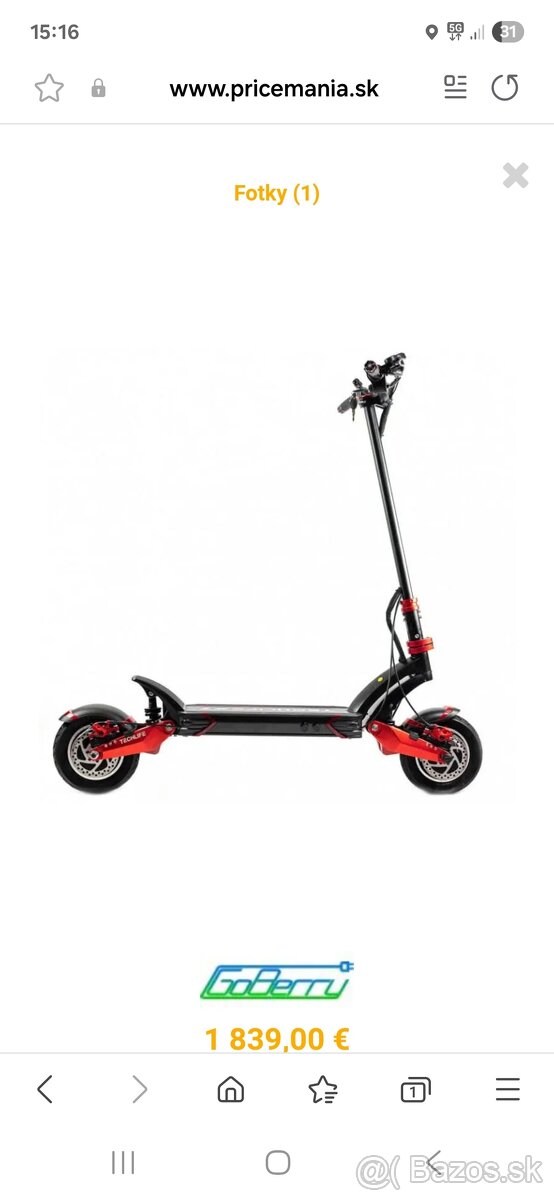 Predam elektricku kolobezku Techlife X7s - 3