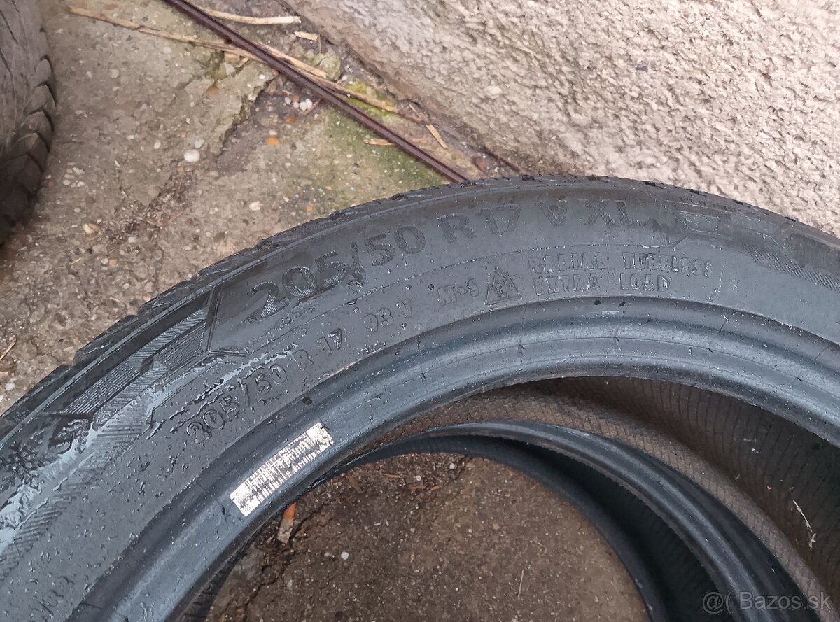 Predám 2KS Zimné Pneumatiky 205/50 R17 XL DOT 2020 - 3