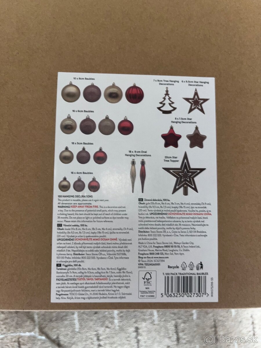 Vianočné osvetlenie INT/EXT, reťaz, ozdoby - 3