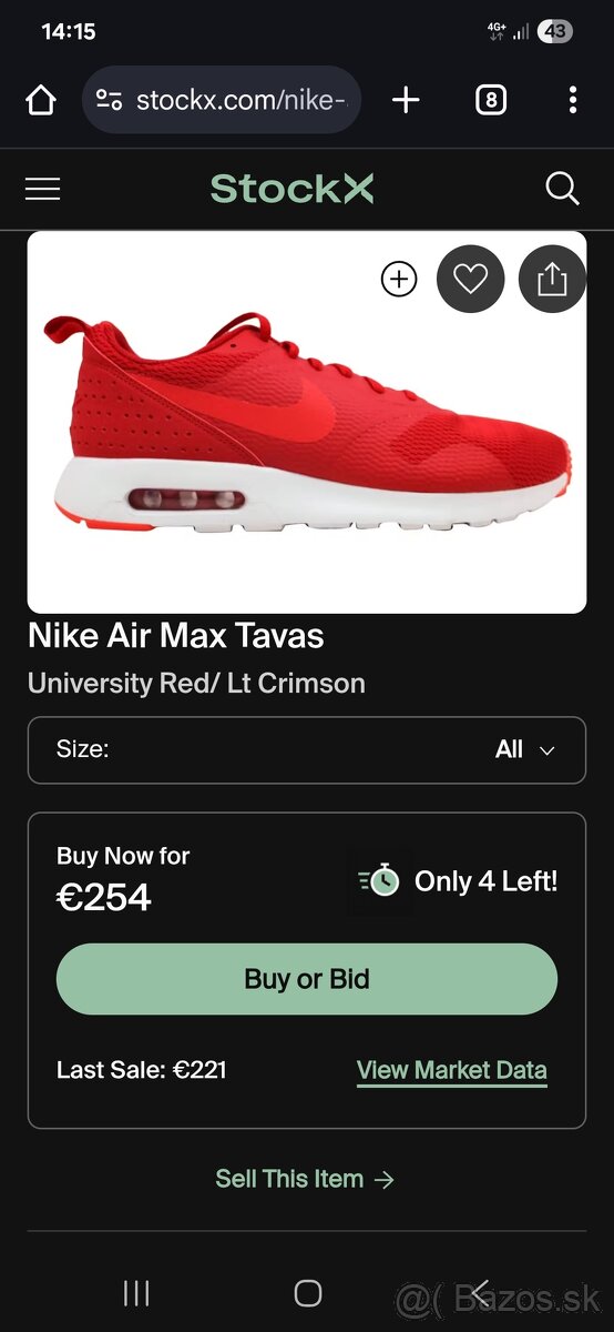 Nike air max tavas vel.44 - 3