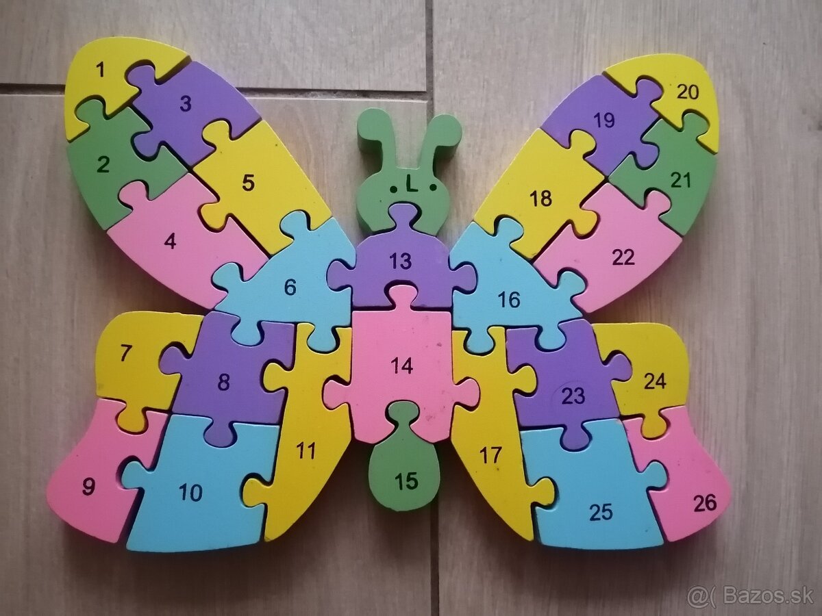 Drevené obojstranné puzzle - 3