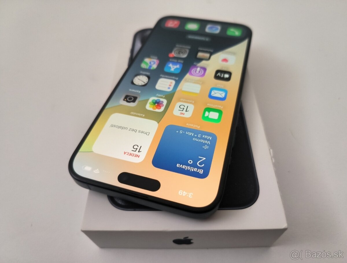 apple iphone 15 PRO MAX 256gb Blue Titanium / Batéria 100% - 3