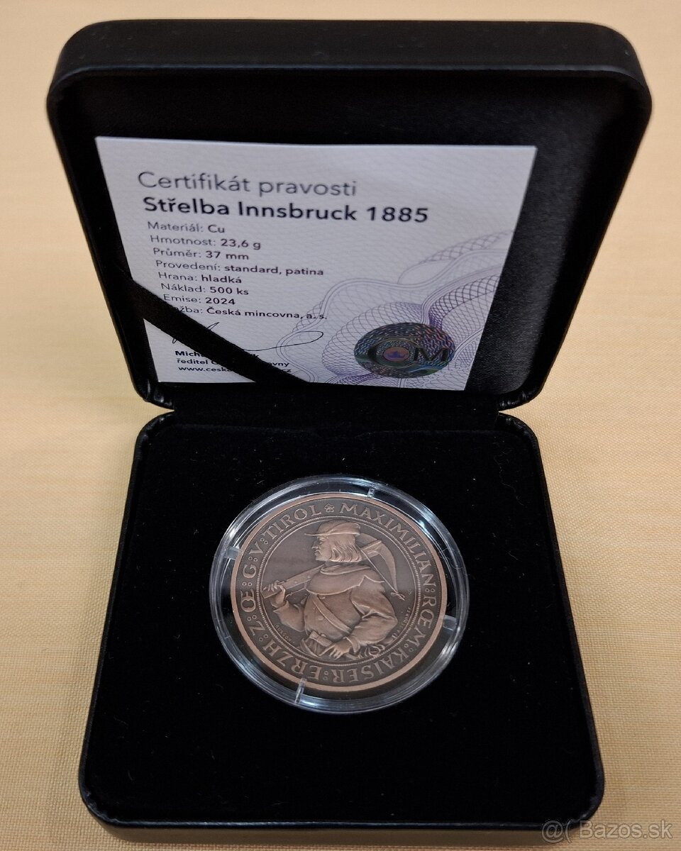 Medaile Střelba Innsbruck 1885/2024 - 3