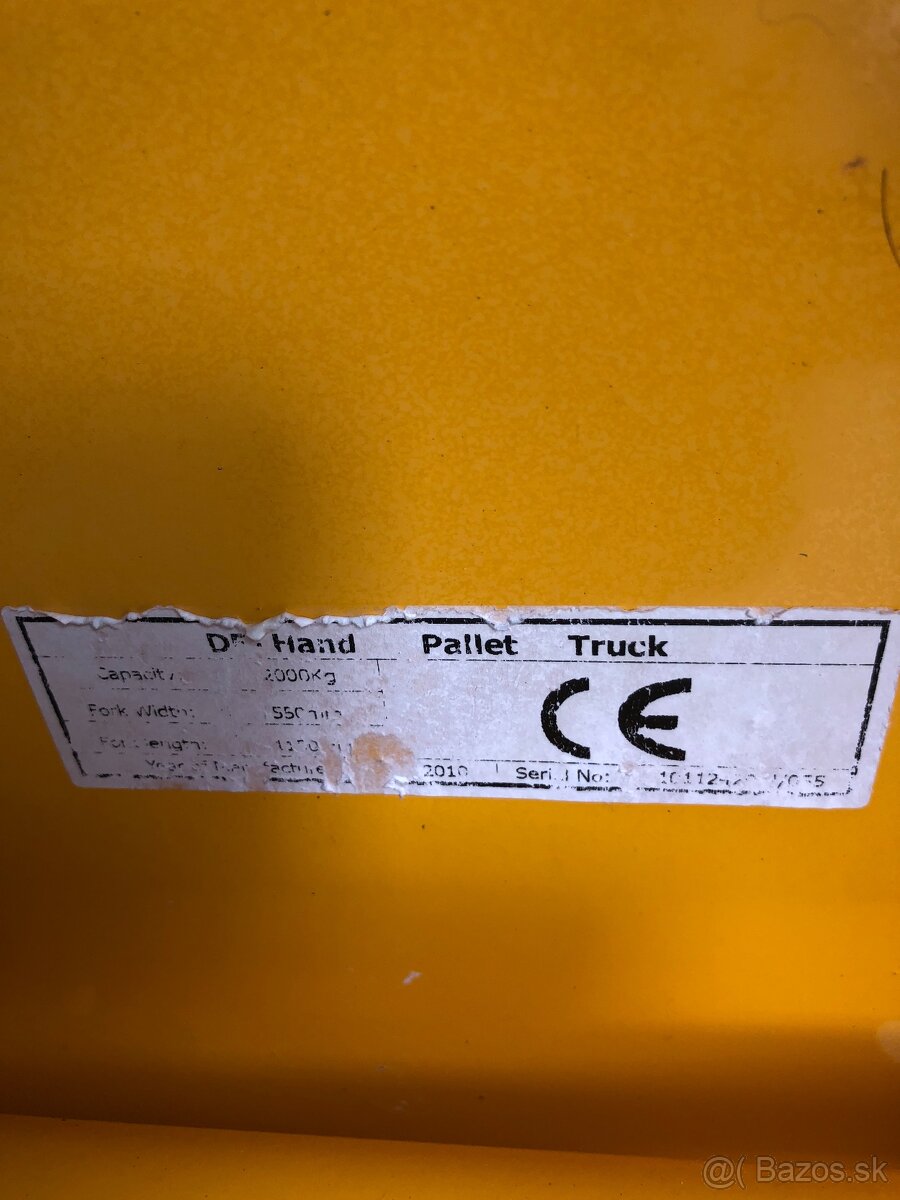 Paletovy vozik- paleťak - 3
