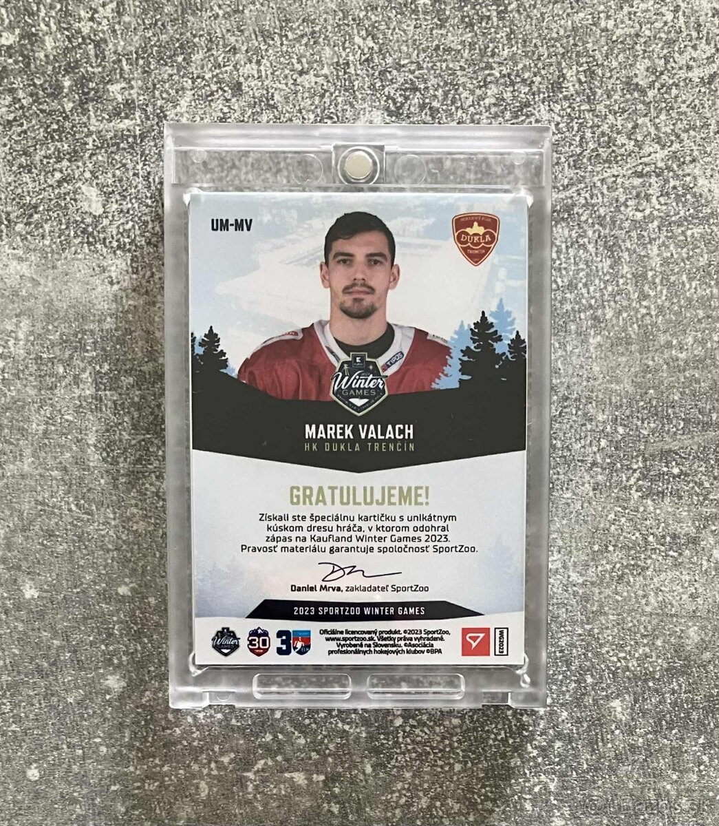 Hokejové kartičky Valach 1/1 - 3