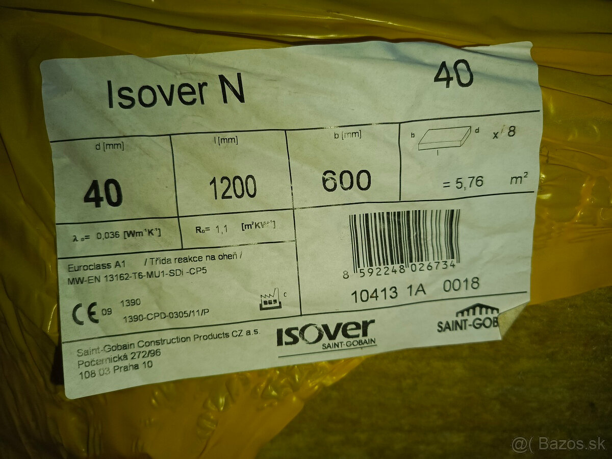 Isover N - Kamenná (čadičová) vlna - 3