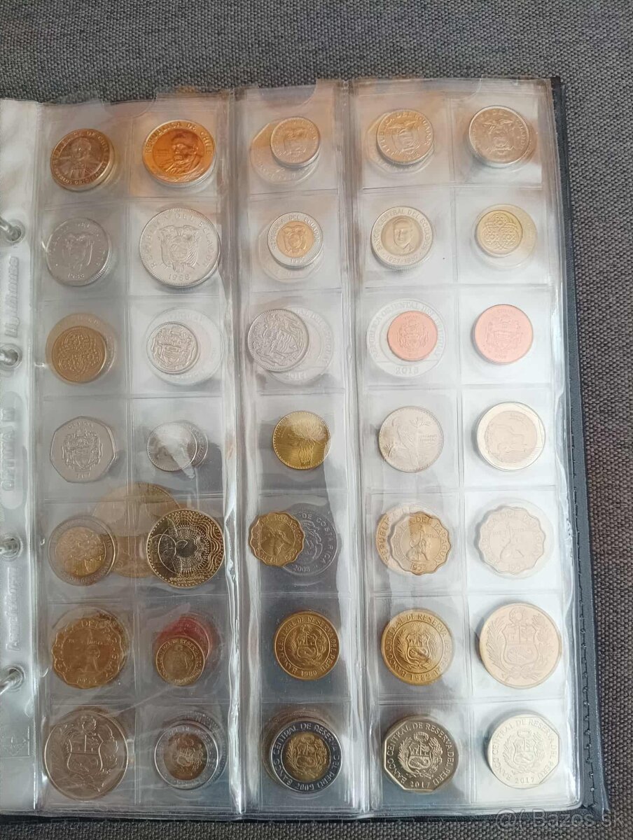 Album mincí Južná a Stredná Amerika - 3