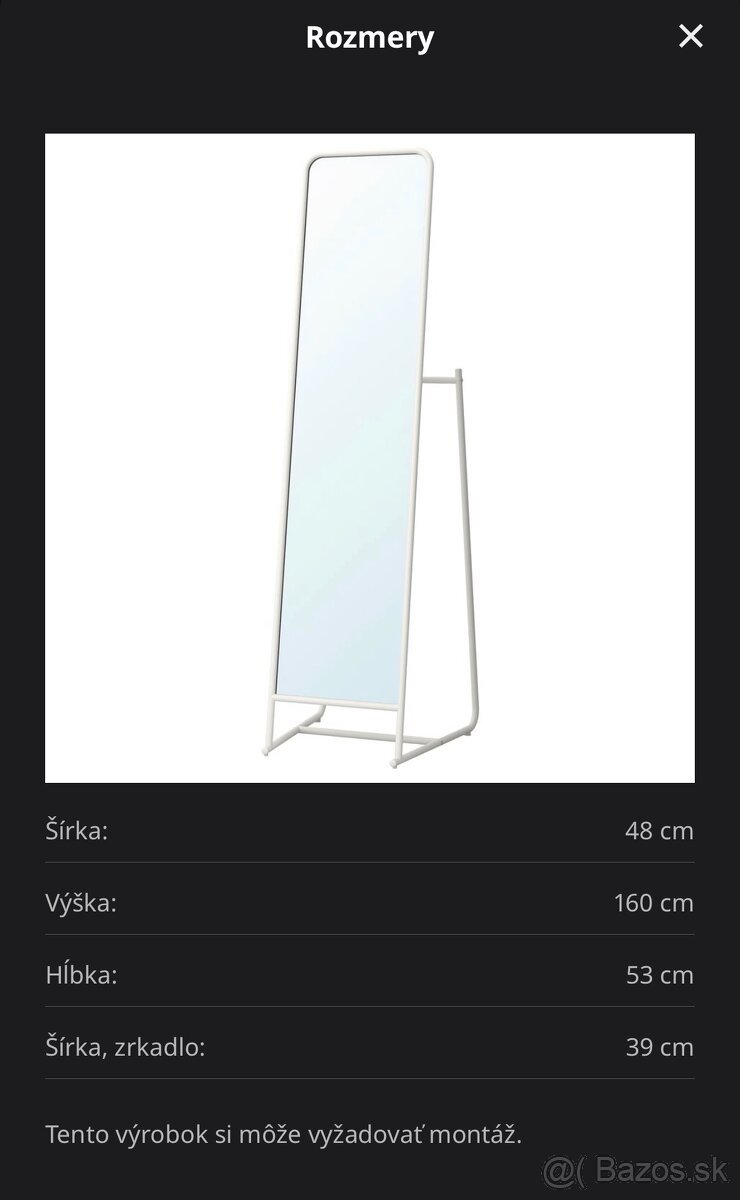 Zrkadlo KNAPPER IKEA - 3