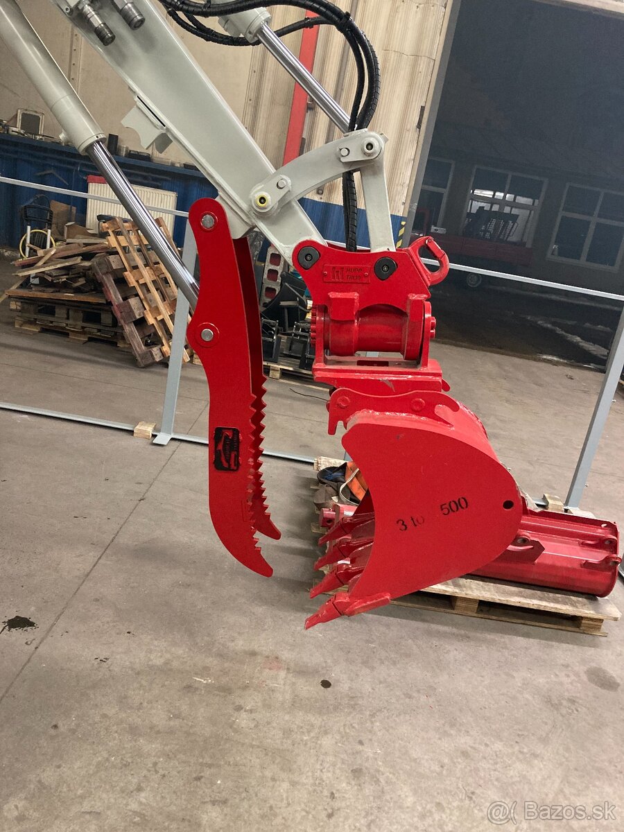 Hydraulicky pridržiavač , pridržovač , thumb , palec drapák - 3